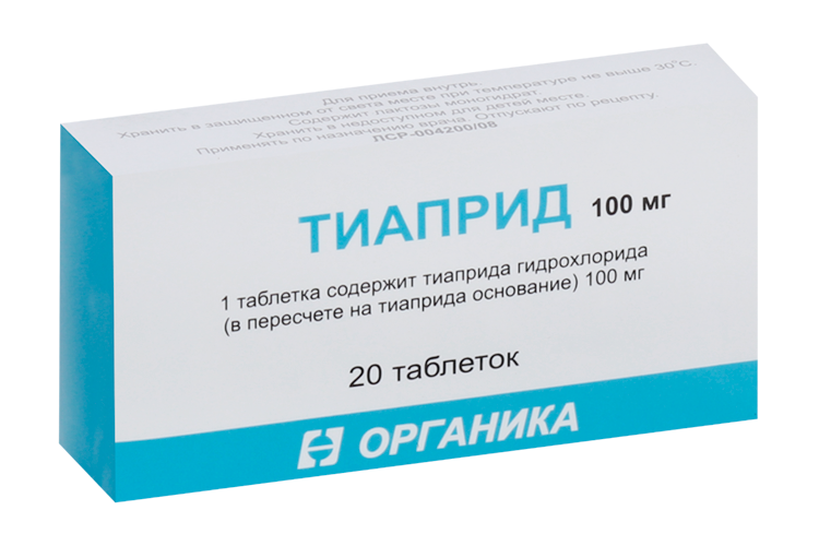 Тиаприд 100 мг, 20 шт, таблетки – купить по цене 1274 руб. в интернет ...