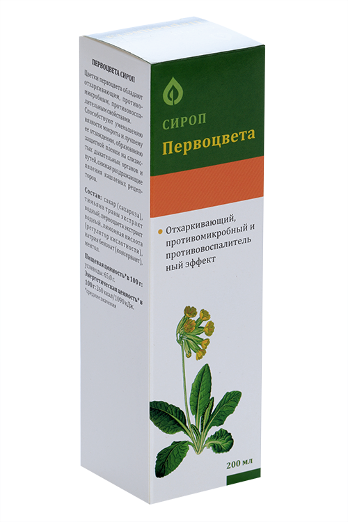 Первоцвета, 200 мл, сироп