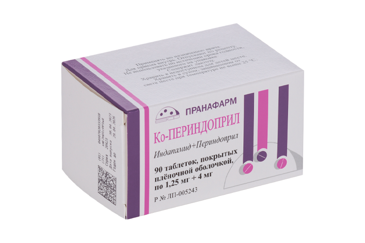 Ко периндоприл 1.25 4 мг