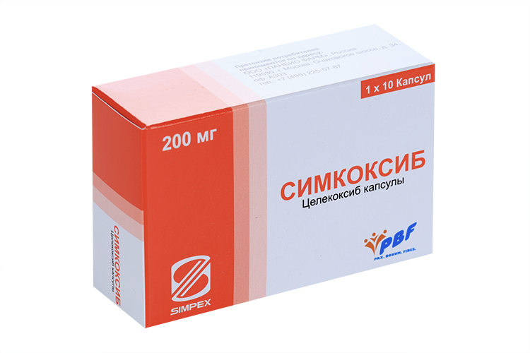 Целекоксиб Симкоксиб 200 мг, 10 шт, капсулы – купить по цене 491 руб. в ...