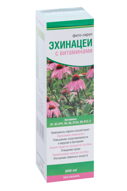 Эхинацеи с витаминами, 200 мл, фито-сироп
