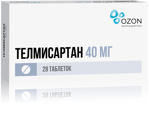 Телмисартан 40 мг, 28 шт, таблетки – купить по цене 319 руб. в интернет ...