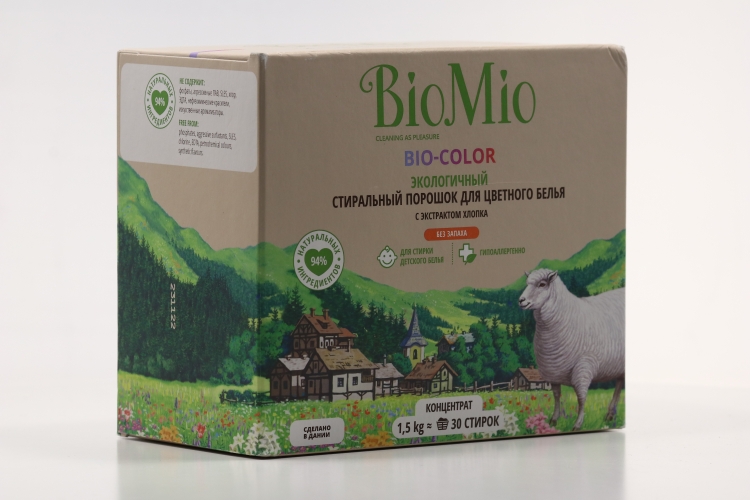 Стиральный порошок BioMio экологичный для цветного белья Эко гипоаллерг ...