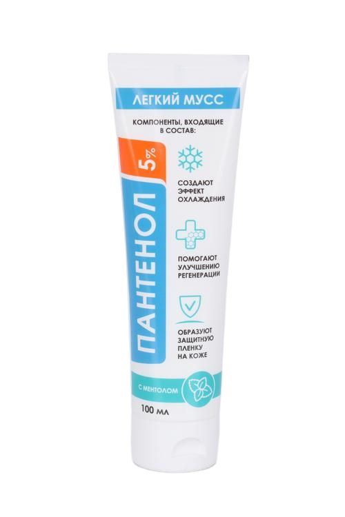 Пантенол 5% легкий мусс ментол, 100 мл