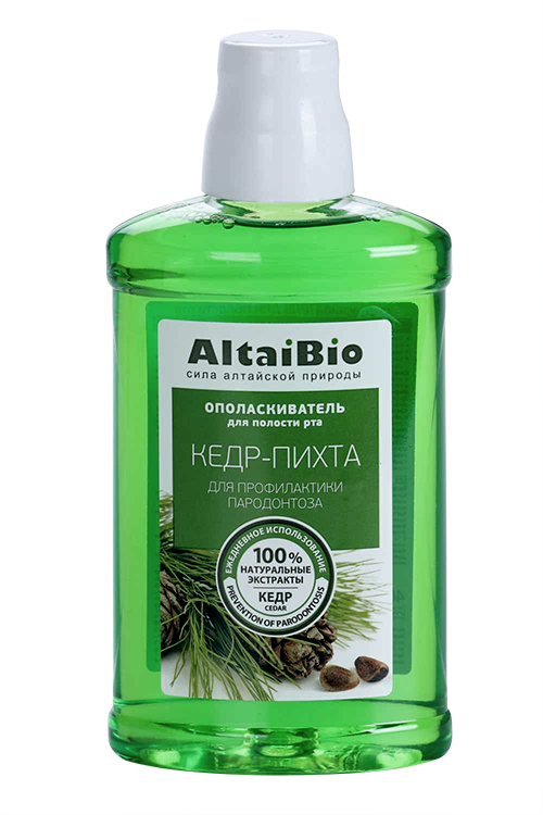 Ополаскиватель АлтайБио д/полости рта профилакт пародонтоза кедр/пихта ...