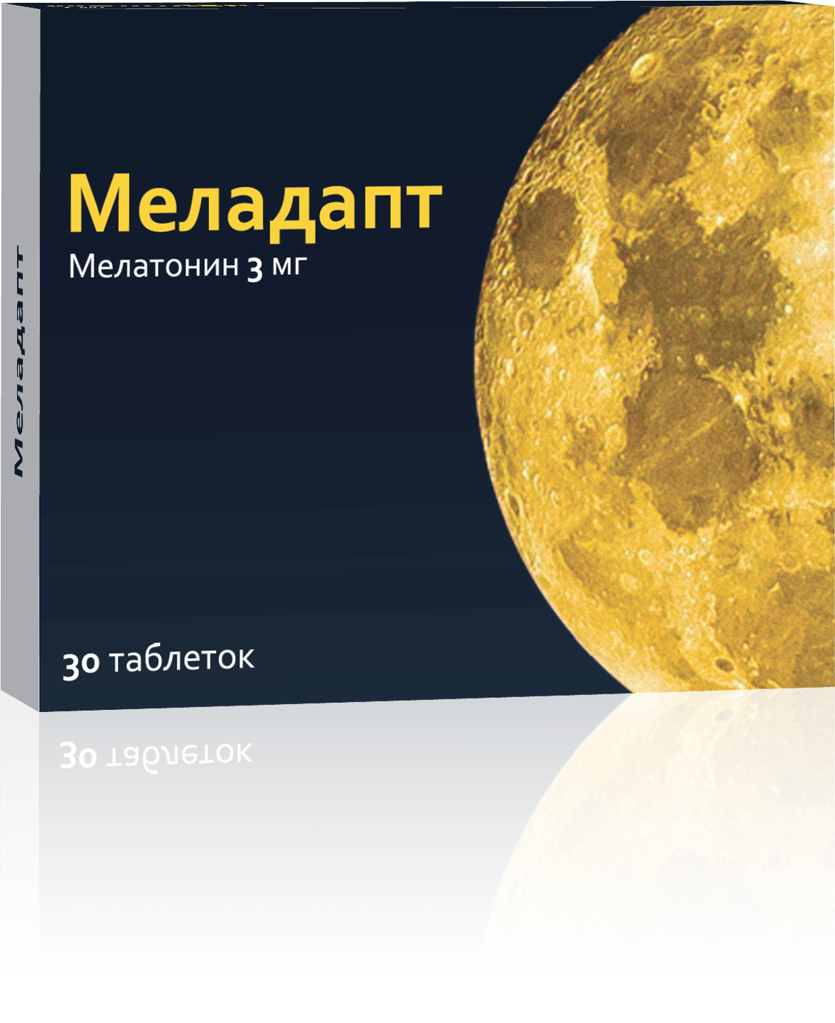 Мелатонин Меладапт 3 мг, 30 шт, таблетки покрытые пленочной оболочкой –  купить по цене 472 руб. в интернет-магазине Аптеки Плюс в Уфе