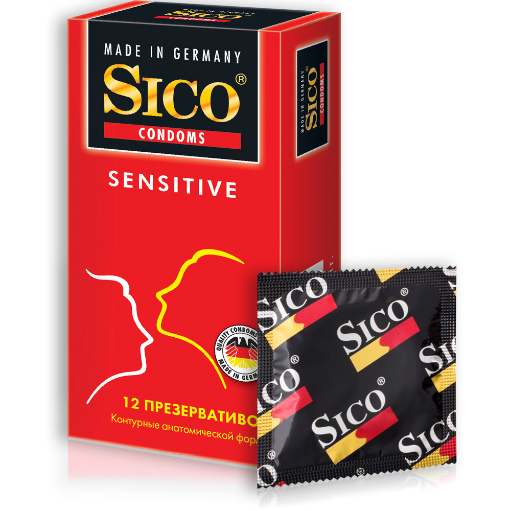 Презервативы Sico sensitive контурные анатомической формы, 12 шт – купить  по цене 614 руб. в интернет-магазине Аптеки Плюс в Перми