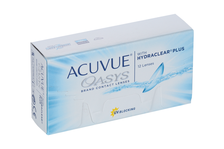 Контактные линзы ACUVUE Oasys with hydraclear plus 12 линз R 8.4 D -3. ...