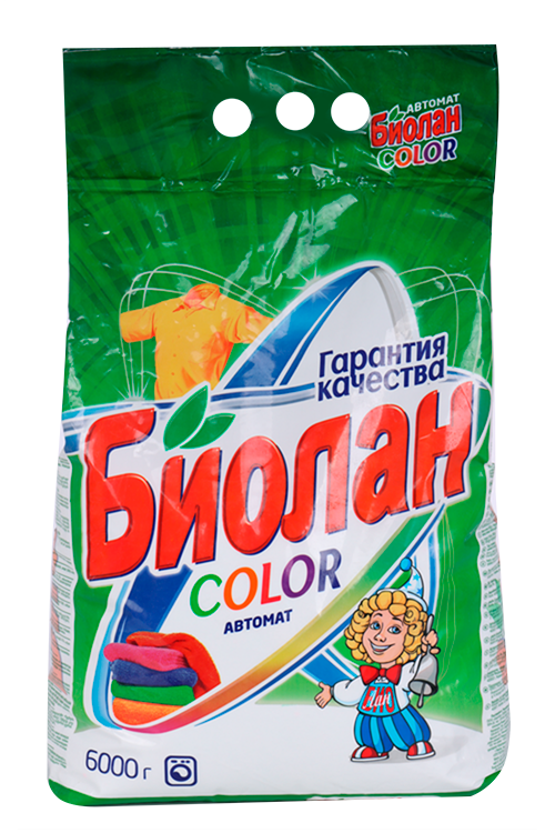 Порошок стиральный "Биолан" Автомат Color, 6000 г – купить по цене 796 ...
