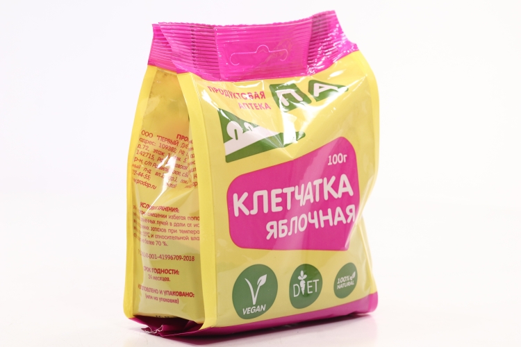 Клетчатка Яблочная Продуктовая Аптека, 100 г – купить по цене 80 руб. в ...