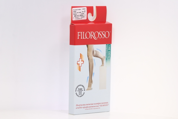 Гольфы FILOROSSO Terapia компрессионные 140 den 2 класс черный р.1 ...