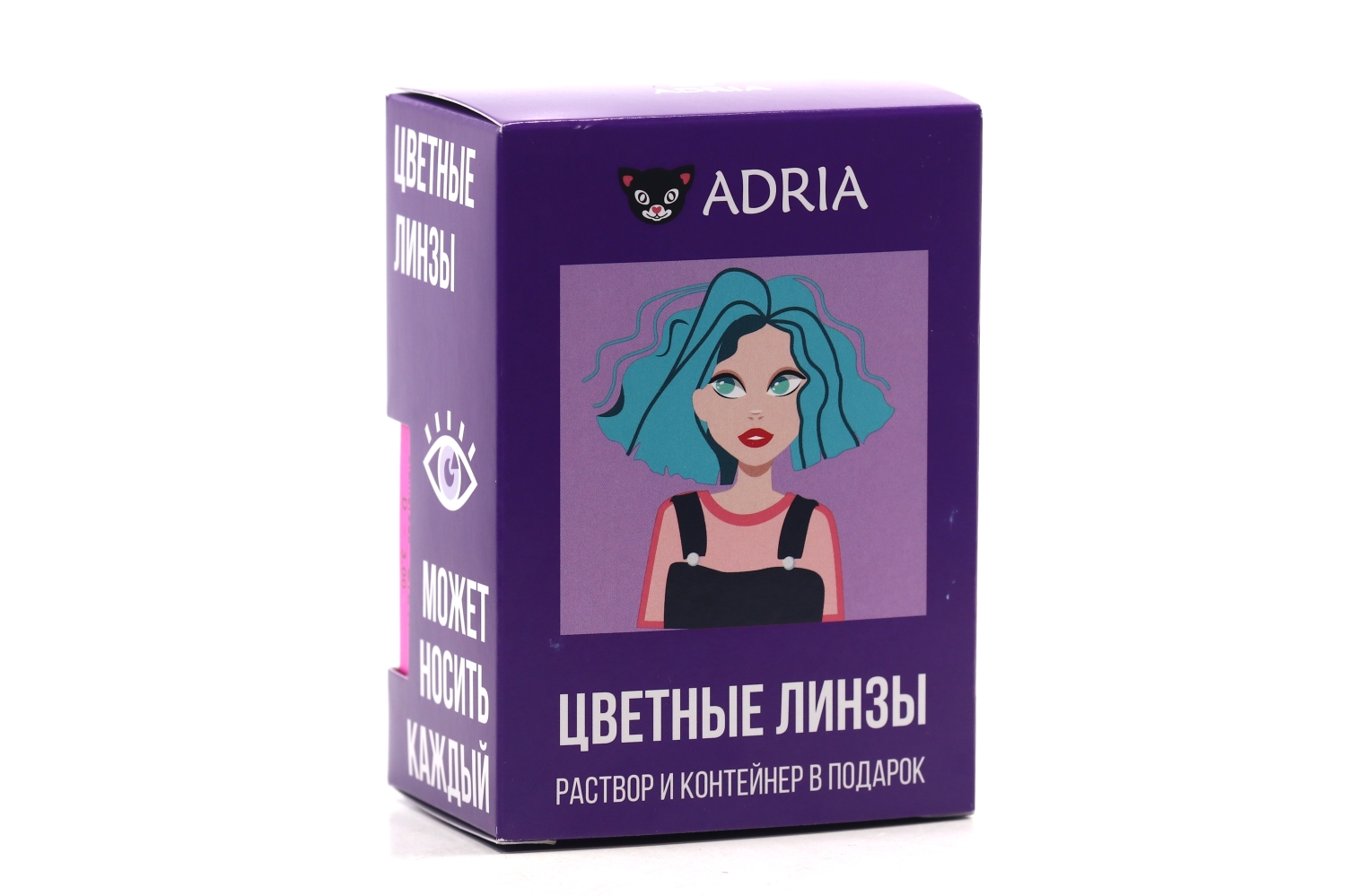 Контактные линзы Adria Glamorous Turquoise мягкие/квартальные  -1.00/14.5/8.6, 2 шт – купить по цене 729 руб. в интернет-магазине Аптеки  Плюс в Турунтаево