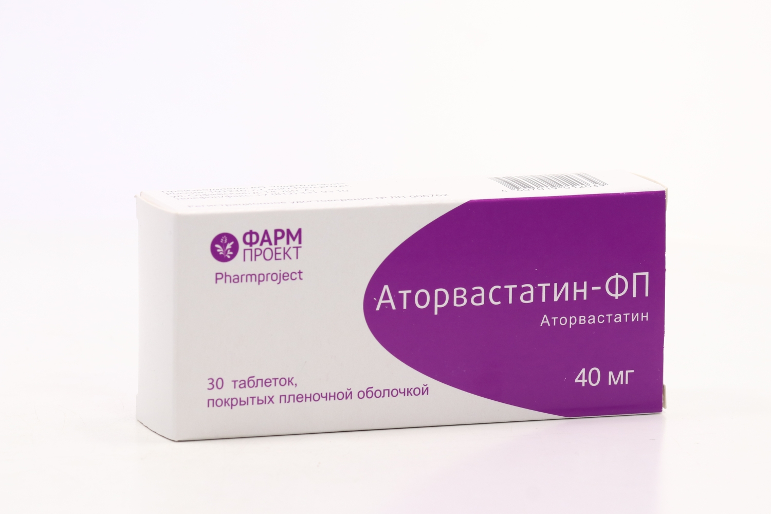 Аторвастатин-ФП 40 мг, 30 шт, таблетки покрытые пленочной оболочкой –  купить по цене 294 руб. в интернет-магазине Аптеки Плюс в Москве