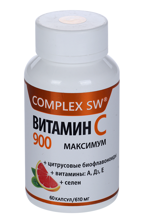Витамин С 900 Максимум, 610 мг, 60 шт, капсулы – купить по цене 466 руб ...
