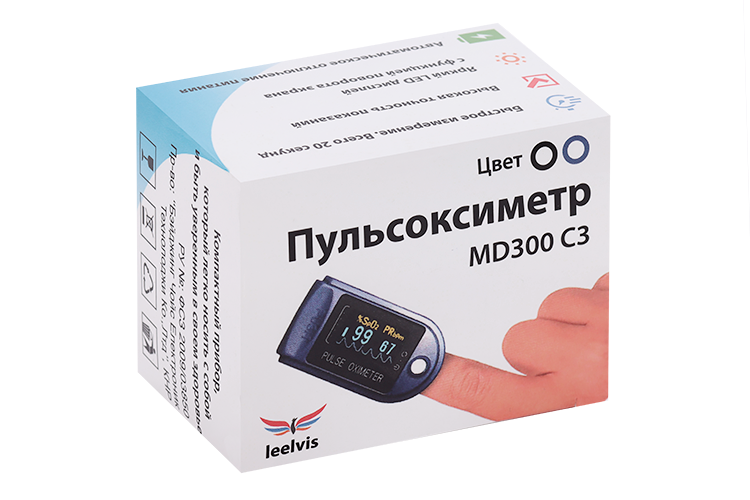 Пульсоксиметр напалечный серии MD300C с принадлежностями без поверки ...