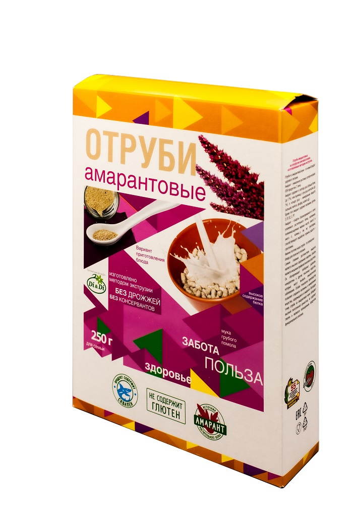 Отруби Di&Di амарантовые, 250 г – купить по выгодной цене в интернет ...