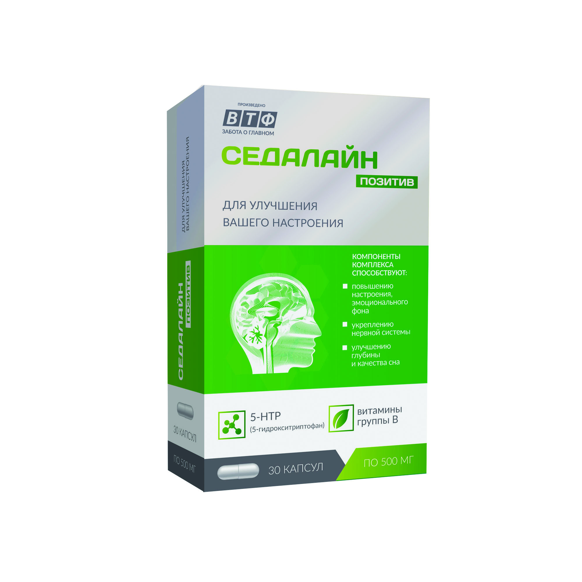 Седалайн Позитив с 5-гидрокситриптоф/витамин гр В, 30 шт, капсулы – купить  по цене 423 руб. в интернет-магазине Аптеки Плюс в Стройкерамике