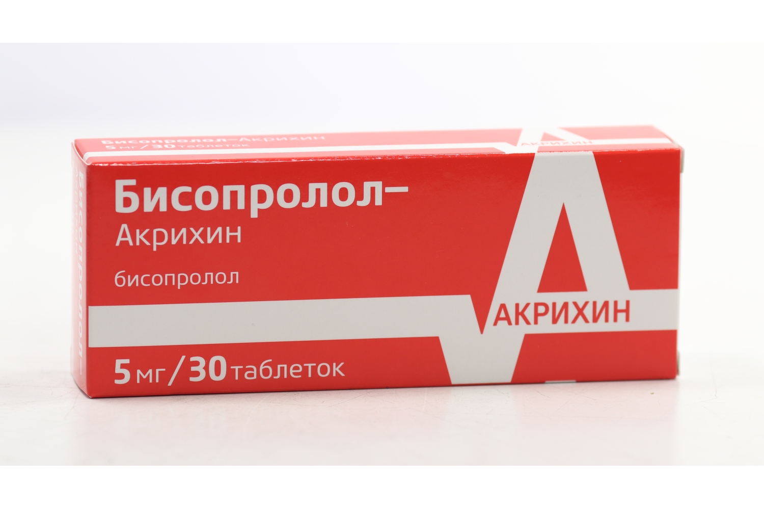 Бисопролол-Акрихин 5 мг, 30 шт, таблетки покрытые пленочной оболочкой –  купить по цене 89 руб. в интернет-магазине Аптеки Плюс в Ангарске