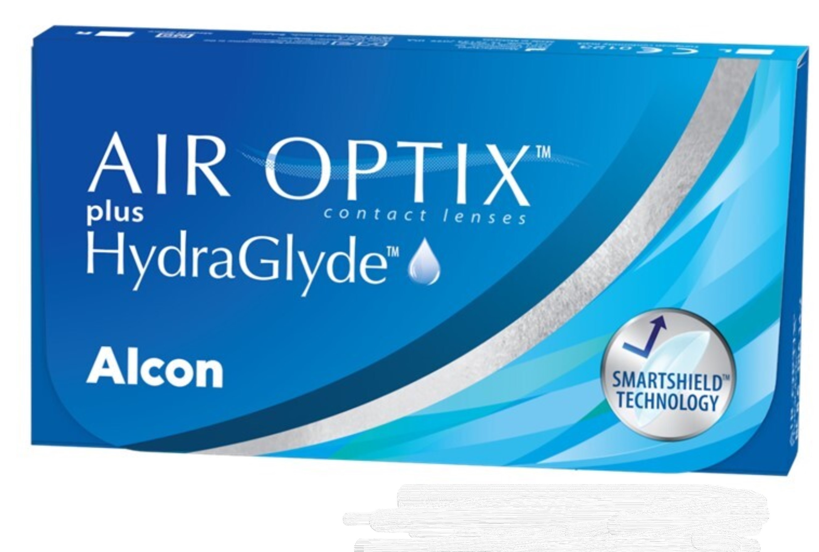 Линзы Алкон Air Optix plus HydraGlyde конт план замены (диоптрия -1,75), 6  шт