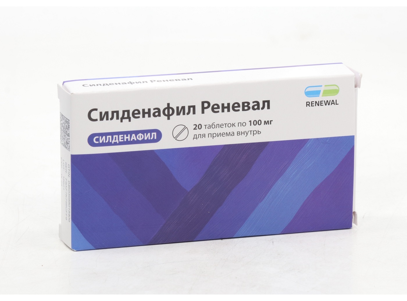 Силденафил Реневал 100 мг, 20 шт, таблетки покрытые пленочной оболочкой –  купить по цене 602 руб. в интернет-магазине Аптеки Плюс в Москве