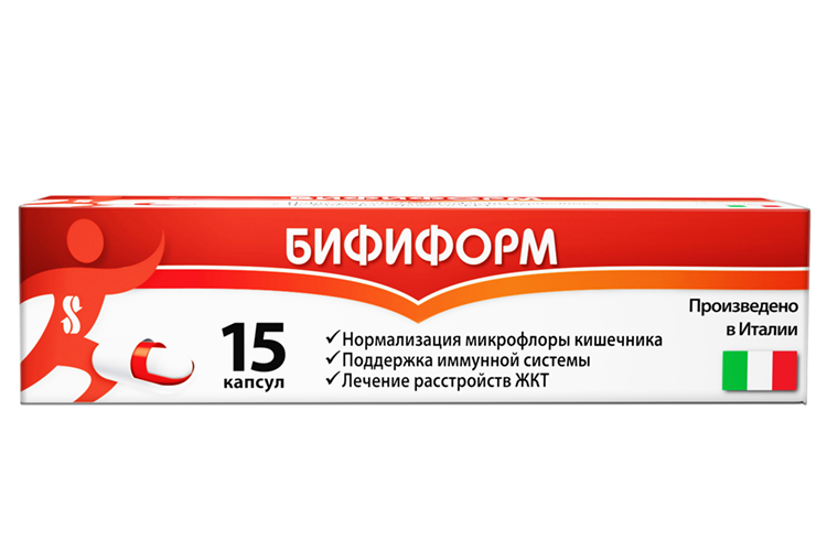 Бифиформ, 15 шт, капсулы кишечнорастворимые – купить по цене 393 руб. в ...
