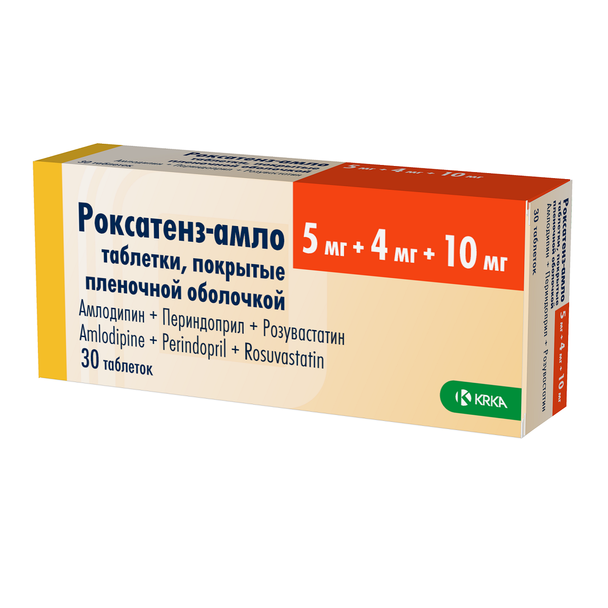 Роксатенз-амло 5 мг+4 мг+10 мг, 30 шт, таблетки покрытые пленочной  оболочкой – купить по цене 733 руб. в интернет-магазине Аптеки Плюс в  Сызрани