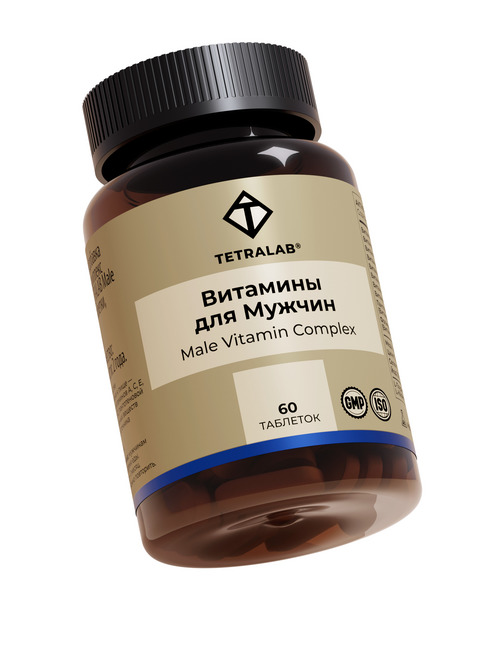 Витаминный комплекс Тетралаб д/мужчин, 60 шт, таблетки покрытые оболочкой