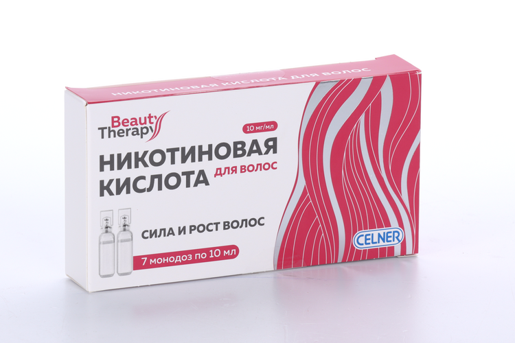 Никотиновая кислота д/волос, 10 мл, 7 шт – купить по цене 386 руб. в ...