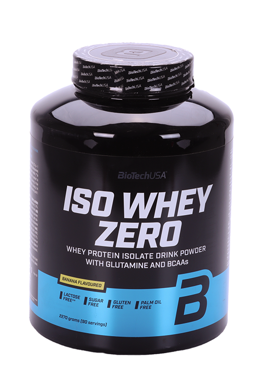 Протеин изолят сывороточный BioTechUSA Iso Whey Zero банан, 2 270 г ...