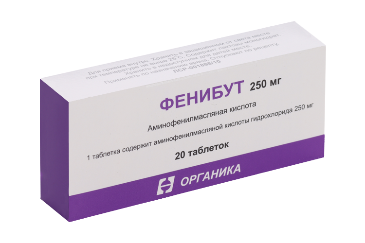 Фенибут 250 мг, 20 шт, таблетки – купить по цене 325 руб. в интернет ...