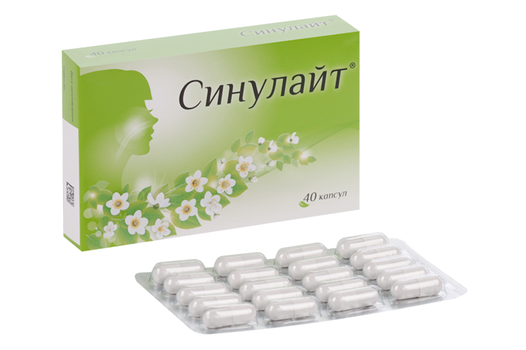 Фитокомплекс Синулайт с первоцветом, 40 шт, капсулы