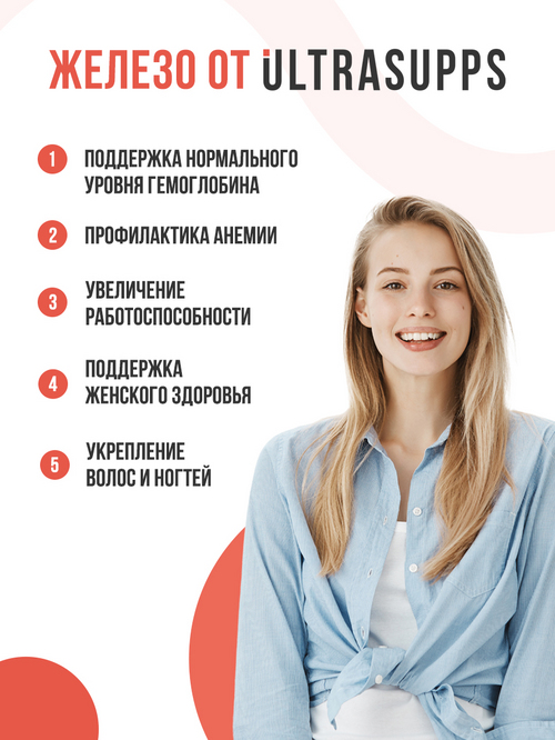 Железо Ультрасаппс, 60 шт, капсулы