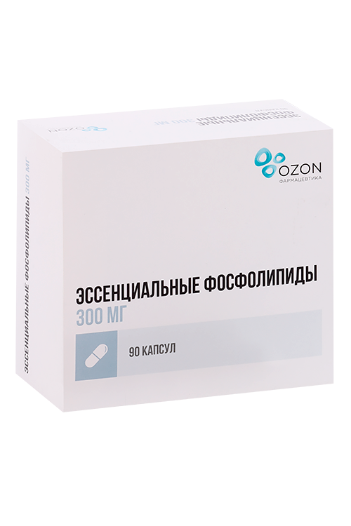 Эссенциальные фосфолипиды 300 мг, 90 шт, капсулы