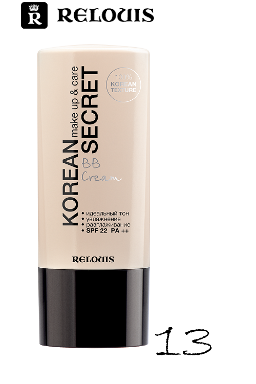 Крем-ВВ KOREAN SECRET RELOUIS тон:13 ivory beige 30 г