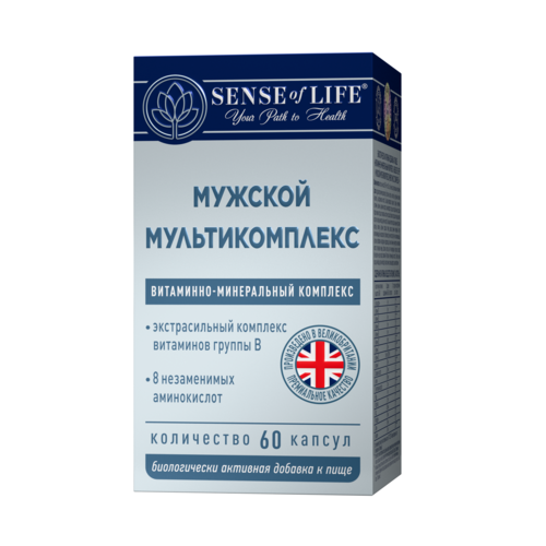 Мужской мультикомплекс Сенсе оф Лайф, 60 шт, капсулы