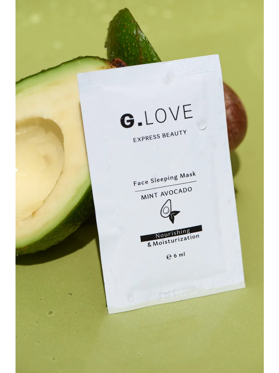 G.LOVE Маска для лица Face Sleeping Mask MINT AVOCADO 8*6 мл