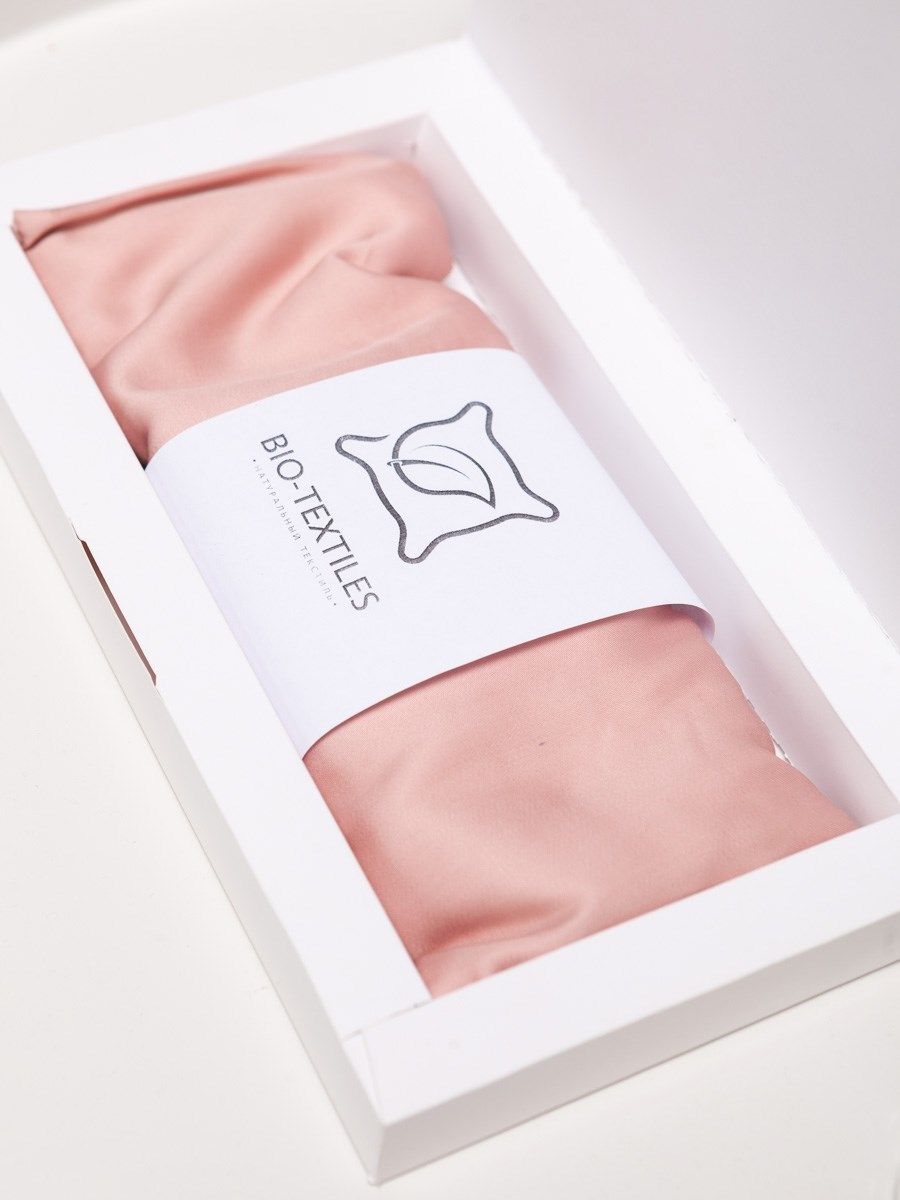 Накладка на глаза MEDITATION (PINK) ткань 100% хлопок, наполнитель семя льна, цветы лаванды