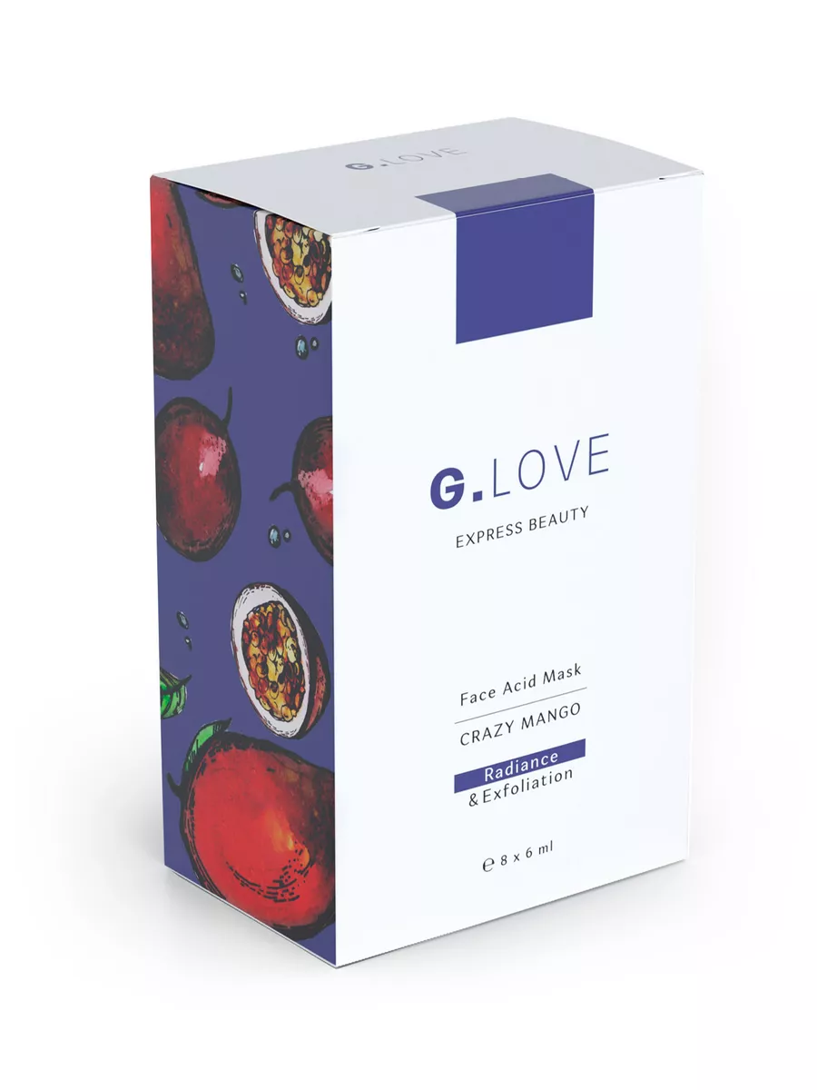 G.LOVE Маска для лица Face Acid Mask CRAZY MANGO 8*6 мл