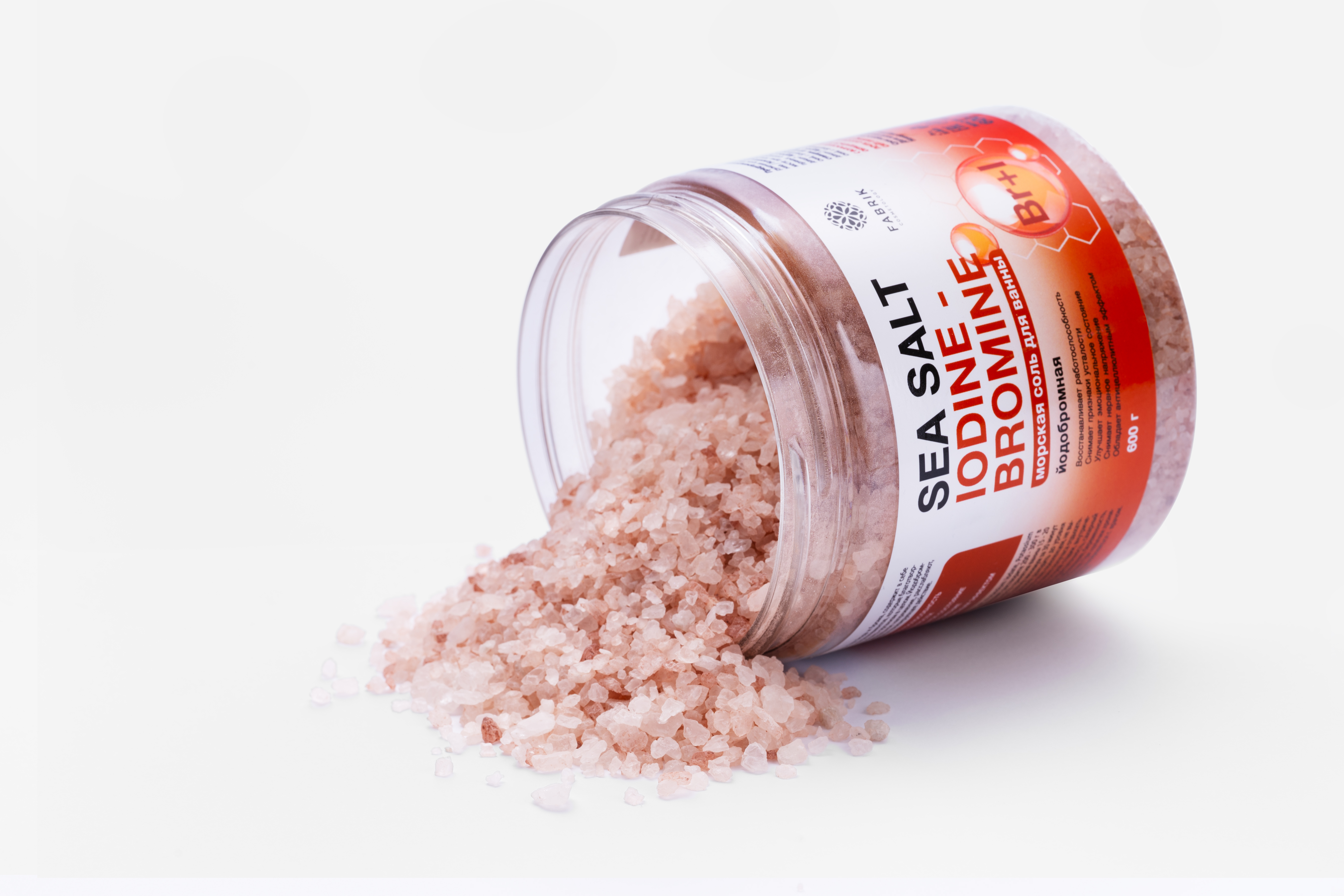Соль д/ванны морская 100% тонус и упругость SEA SALT IODINE-BROMINE банка 600 г Fabrik Cosmetology
