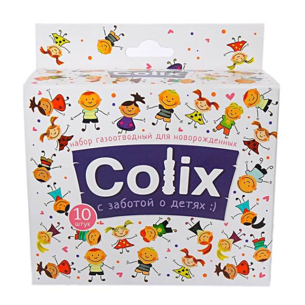 Набор газоотводный для новорожденных Colix (10шт/уп.)