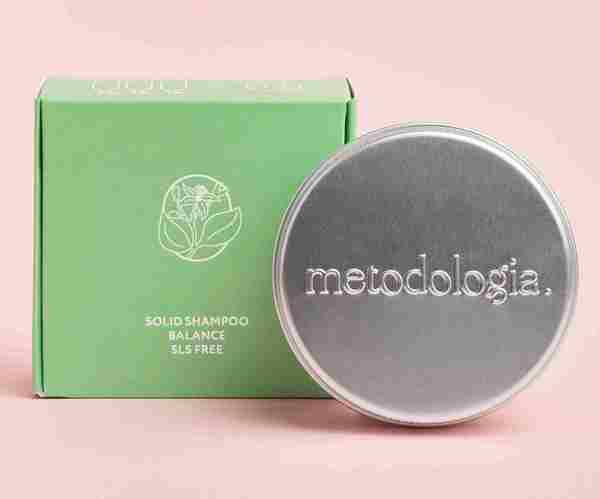 Твердый шампунь для волос, нуждающихся в частом мытье SOLID SHAMPOO BALANCE 60 г Metodologia