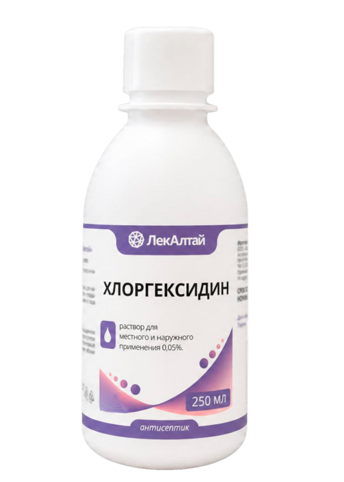 Хлоргексидин 0.05%, 250 мл, раствор для местного и наружного применения