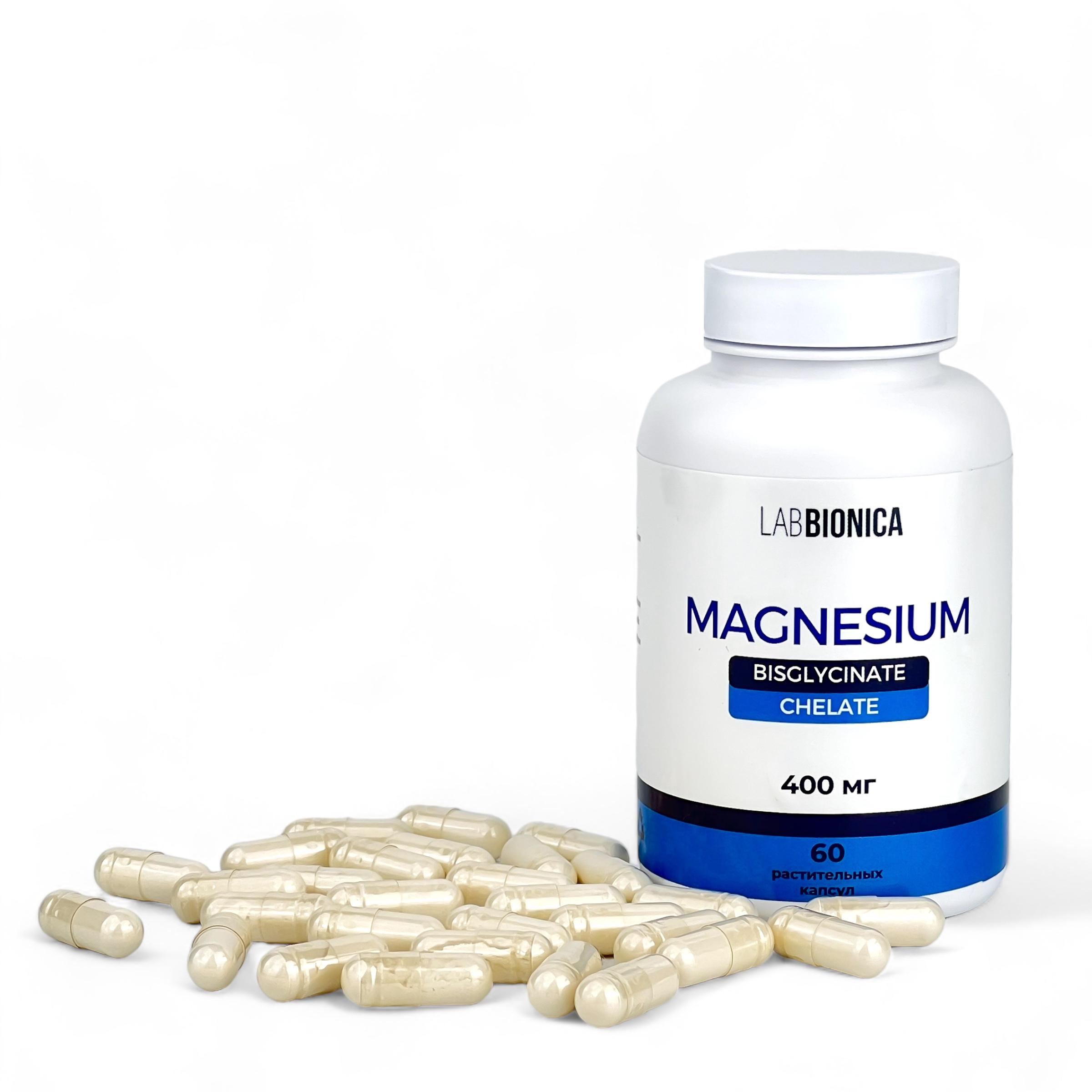 Магний Бисглицинат Хелат+ 5-HTP + В6 капсулы 60 шт LABBIONICA