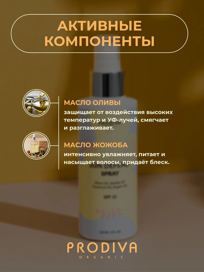 Термозащитный спрей "Солнечная защита" - SUN DEFEND SPF15 PRODIVA, 150 мл