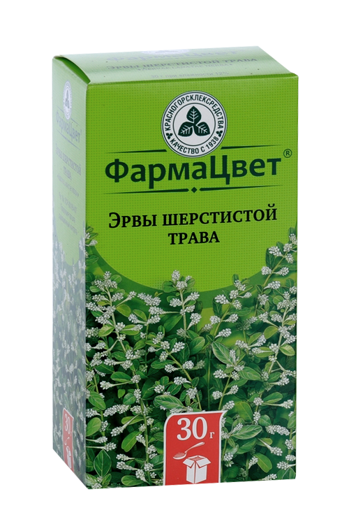 Эрвы шерстистой трава ФармаЦвет, 30 г, сырье растительное измельченное Красногорск